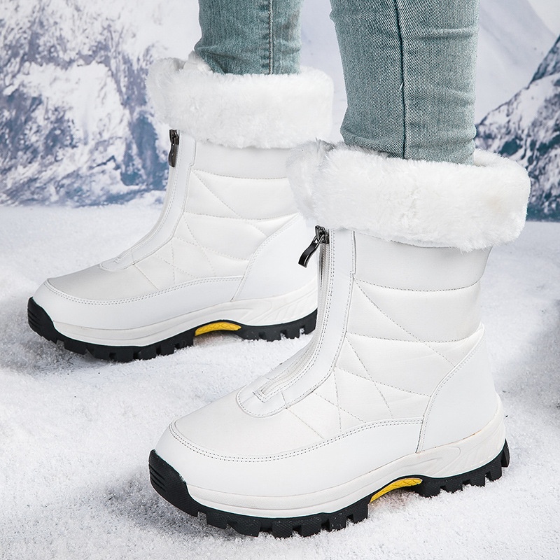 Zees Zees 2024 Winter Snow voor dames Hoge top Buitensporten Katoenen schoenen Skischoenen Grote maat 42 Grensoverschrijdend exclusief_voghion.com