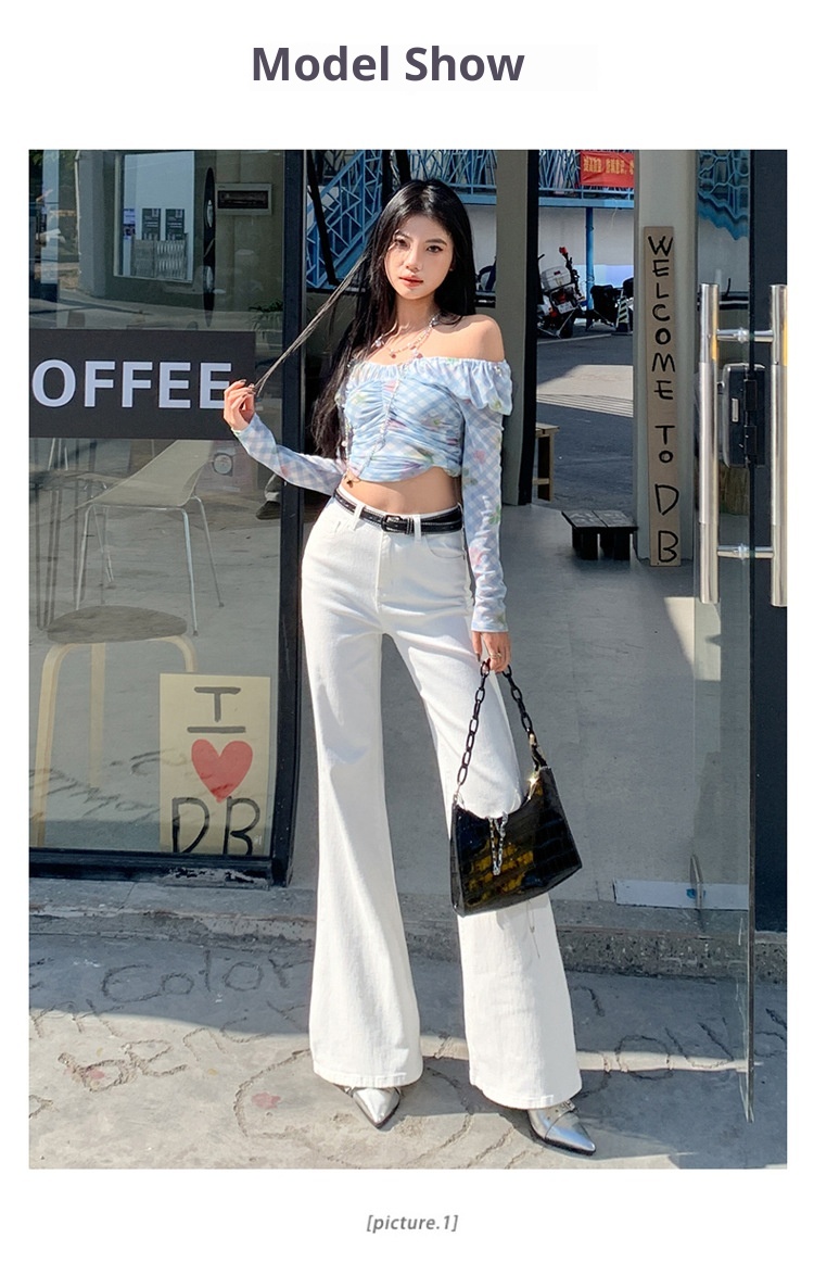 ChicShe Non-Tight Flared Jeans For Women, Autumn New High-Waist Design, Retro Loose Wide-Leg Floor-Length Bell-Bottom Pants_voghion.com