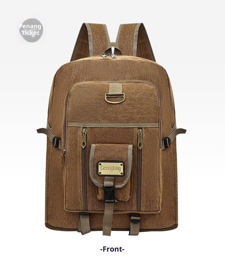 ActiveGo Manufacturer Canvas Capacity Backpack Men And Women Travel Luggage Sports Outdoor Mountaineering Large Bag_voghion.com