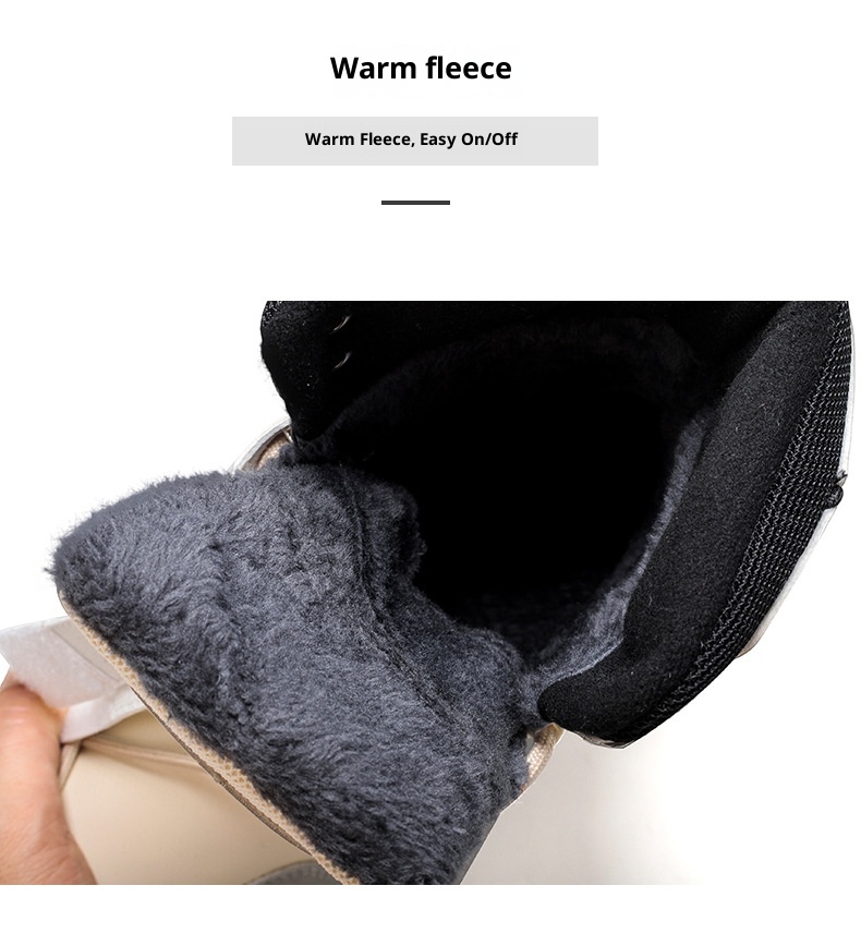 Zees Zees Noordoost Warme Sneeuw Outdoor Skischoenen Katoenen Schoenen Dames Winter Fleece Gevoerd Verdikt Mode Hoge Laarzen Waterdicht_voghion.com