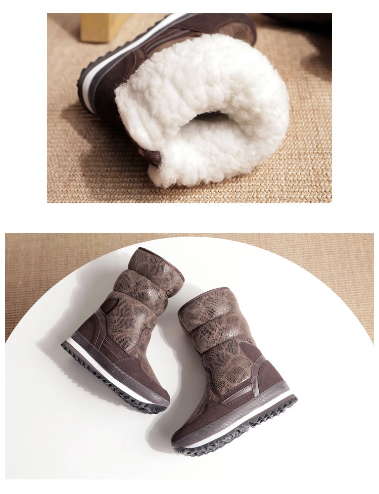 Zees Winter Nieuwe Modetrend Verdikte Sneeuwbestendige Antislip Warme Ski Lichtgewicht Halfhoge Katoenen Schoenen Dames Sneeuwlaarzen_voghion.com