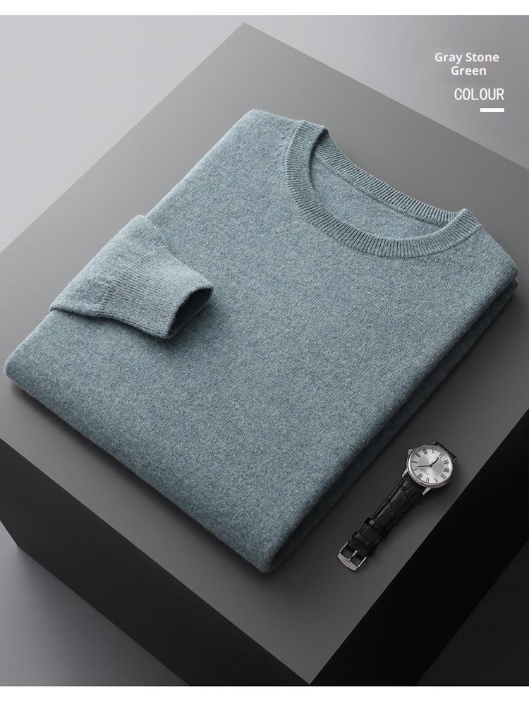 ragazzo Ragazzo Ragazzo 25 Autunno Inverno Prima Linea Pronto da indossare Girocollo Maglione da uomo in lana tinta unita Pullover caldo e largo Base_voghion.com