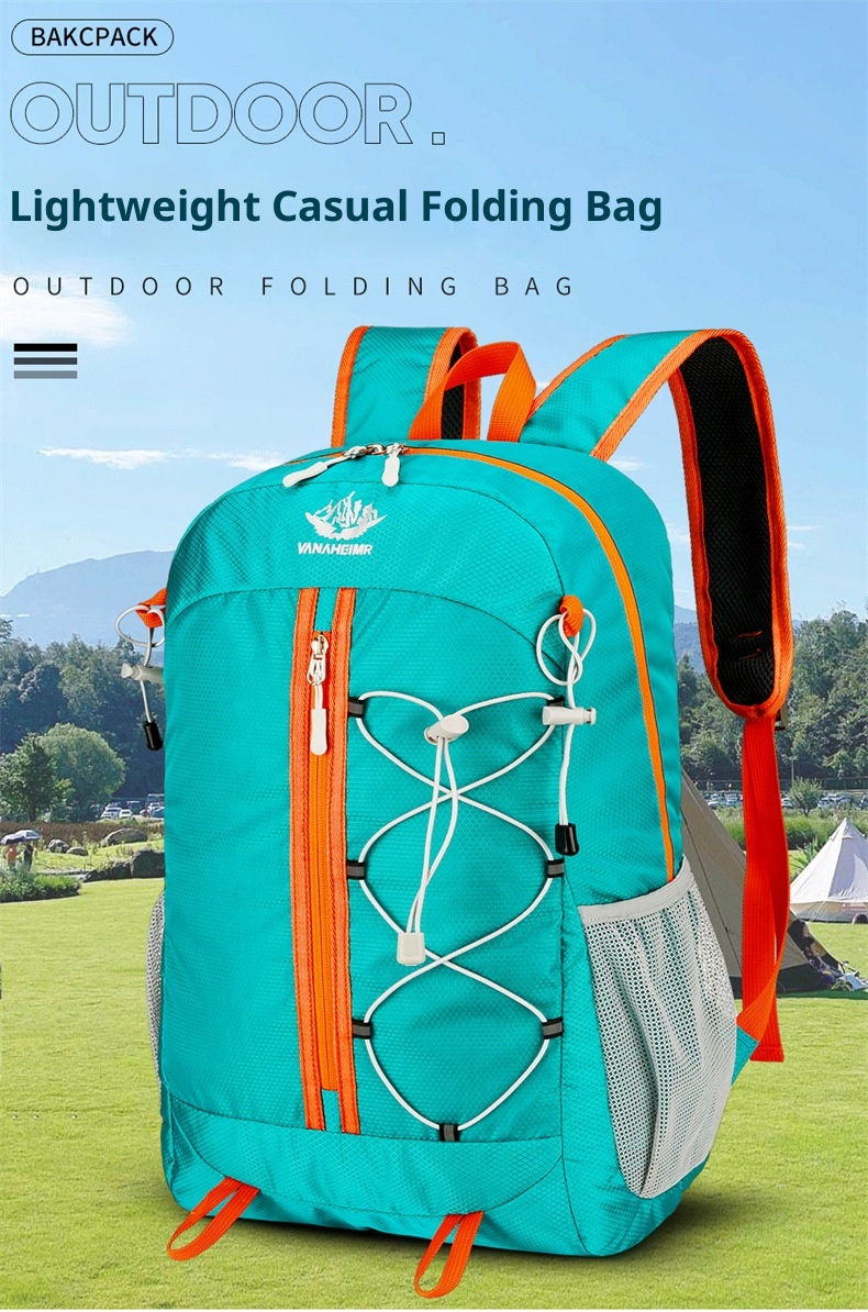 ActiveGo Bergsteiger-, Outdoor- und Radsport-Ultraleichter, multifunktionaler, faltbarer Freizeitrucksack mit großem Fassungsvermögen, ideal zum Wandern_voghion.com