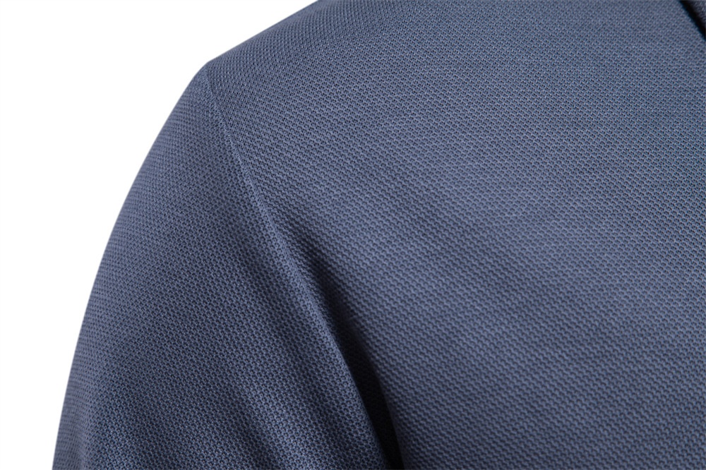 T-shirt garçon printemps-automne, manches longues, col croisé, coupe décontractée, couleur unie, col rabattu tendance_voghion.com