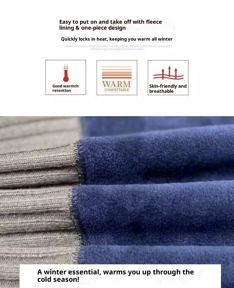 boy Boy Boy Half Turtleneck Sweater For Men, Fleece-Lined, Warm, Autumn And Base Layer, Men's Winter Solid Black Knitwear_voghion.com