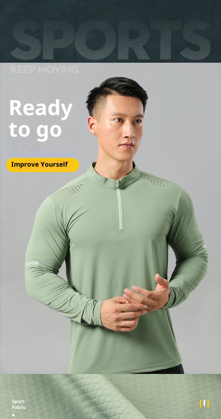 boy Boy Autumn Winter Fitness Top Basketball Running Shirt Casual Outdoor Stretch Quick-Dry Sports T-Shirt Long Sleeve Men_voghion.com