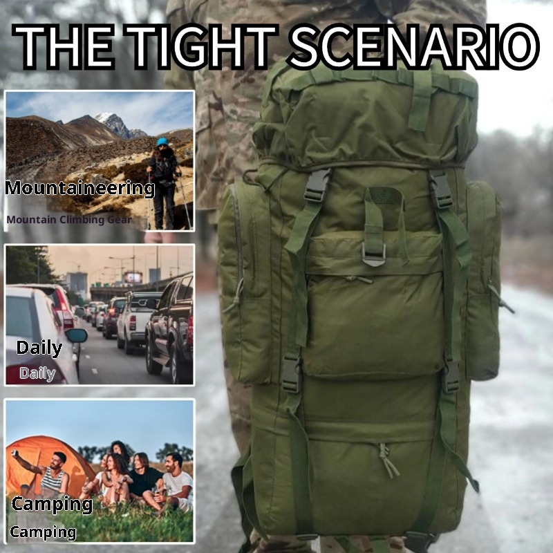 ActiveGo Outdoor Sports Camping Hiking Large Capacity Backpack Multifunctional Camouflage Tactical Bag_voghion.com