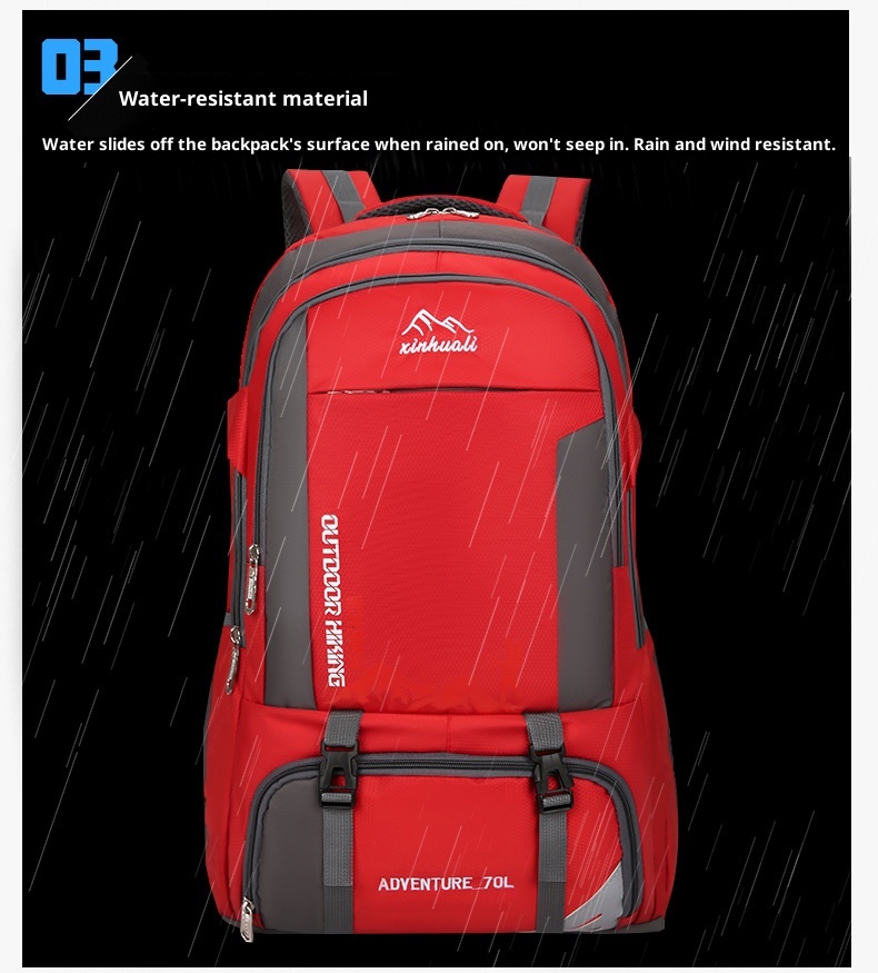 ActiveGo Cross-border Mountaineer Rucksack mit großem Fassungsvermögen (70 l) – Multifunktionaler Rucksack für Camping, Reisen und Wandern_voghion.com