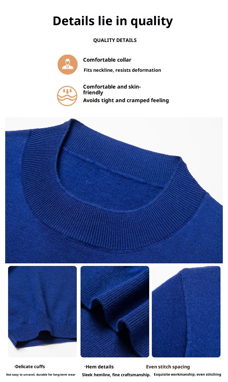 ragazzo Ragazzo Ragazzo 6 Maglione di lana Manica corta Casual Business Intimo Maglieria di base di alta qualità da uomo_voghion.com