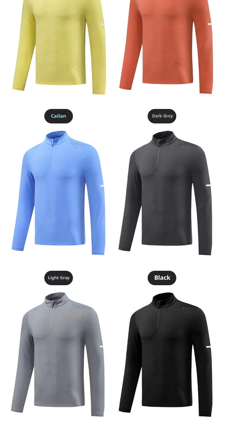 boy Boy Autumn Winter Fitness Top Basketball Running Shirt Casual Outdoor Stretch Quick-Dry Sports T-Shirt Long Sleeve Men_voghion.com