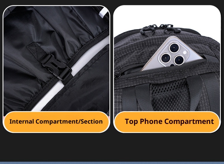 ActiveGo Cross-border New Multifunctional Backpack Large Capacity Hiking Long-distance Climbing Outdoor Sports Double Shoulder_voghion.com