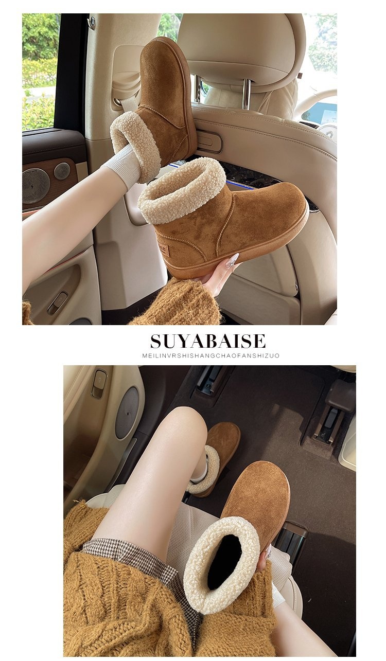Zees Youshilai Expert Recommended Snow Boots For Women Winter Sled Comfortable Fleece Warm Northeast Cotton Shoes_voghion.com