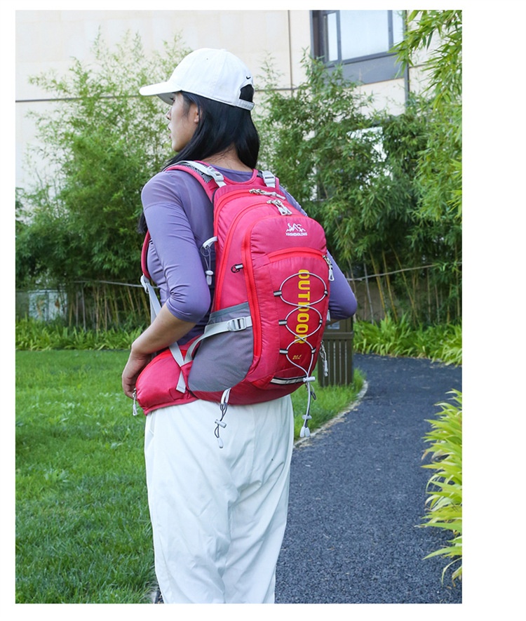 ActiveGo Outdoor Cycling Backpack Large Capacity Portable Water-Resistant Double Shoulder With Floating Frame Travel Hiking Bag_voghion.com