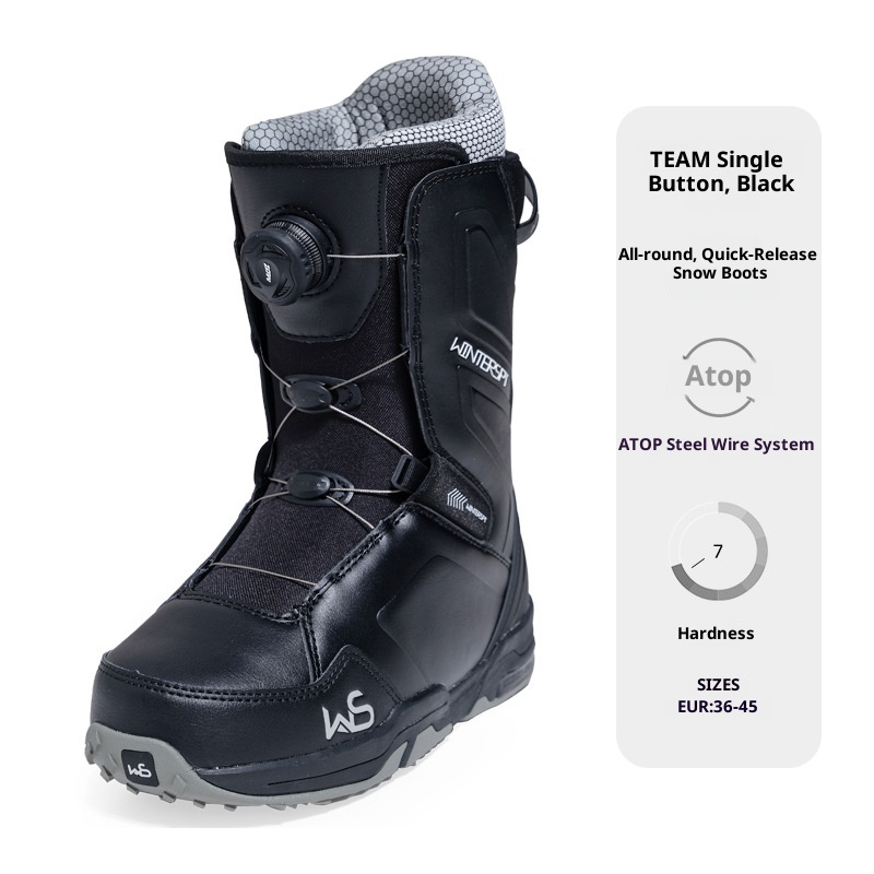 Zees Zees WS Ski Boots High Hardness Carving Snowboard Shoes Waterproof Warm Snowboarding_voghion.com