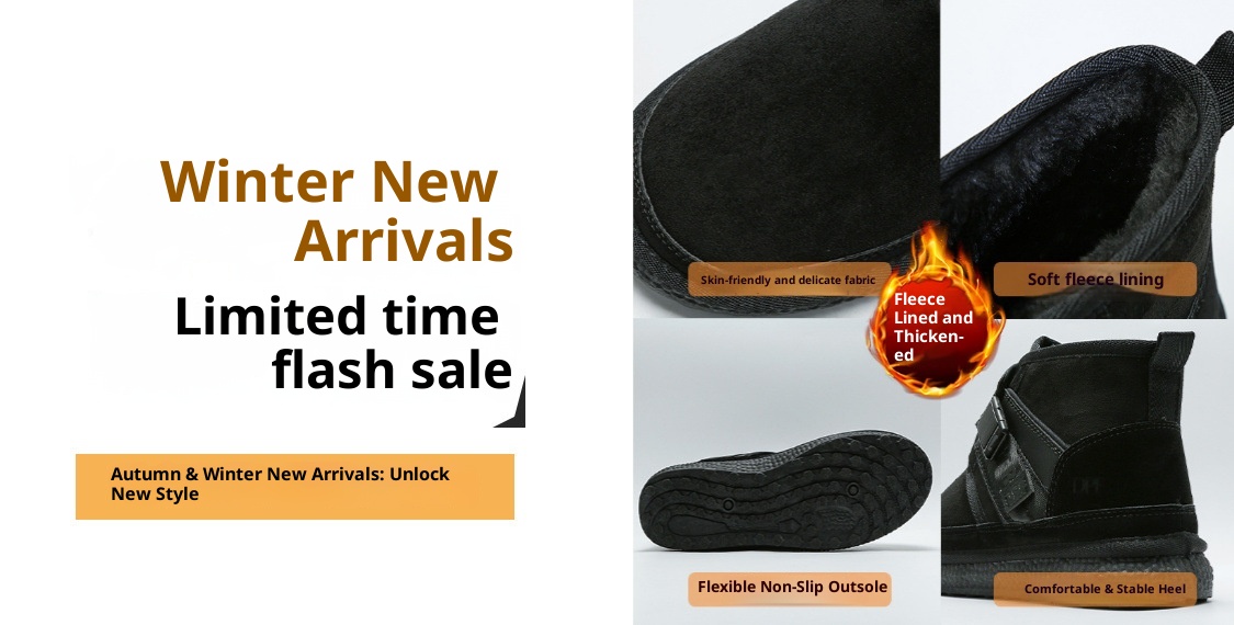 Zees Zees Harbin Outdoor Mid-Calf Snow Boots For Women Winter Warm Fleece Lined Thickened Waterproof Non-Slip Northeast Large Size_voghion.com