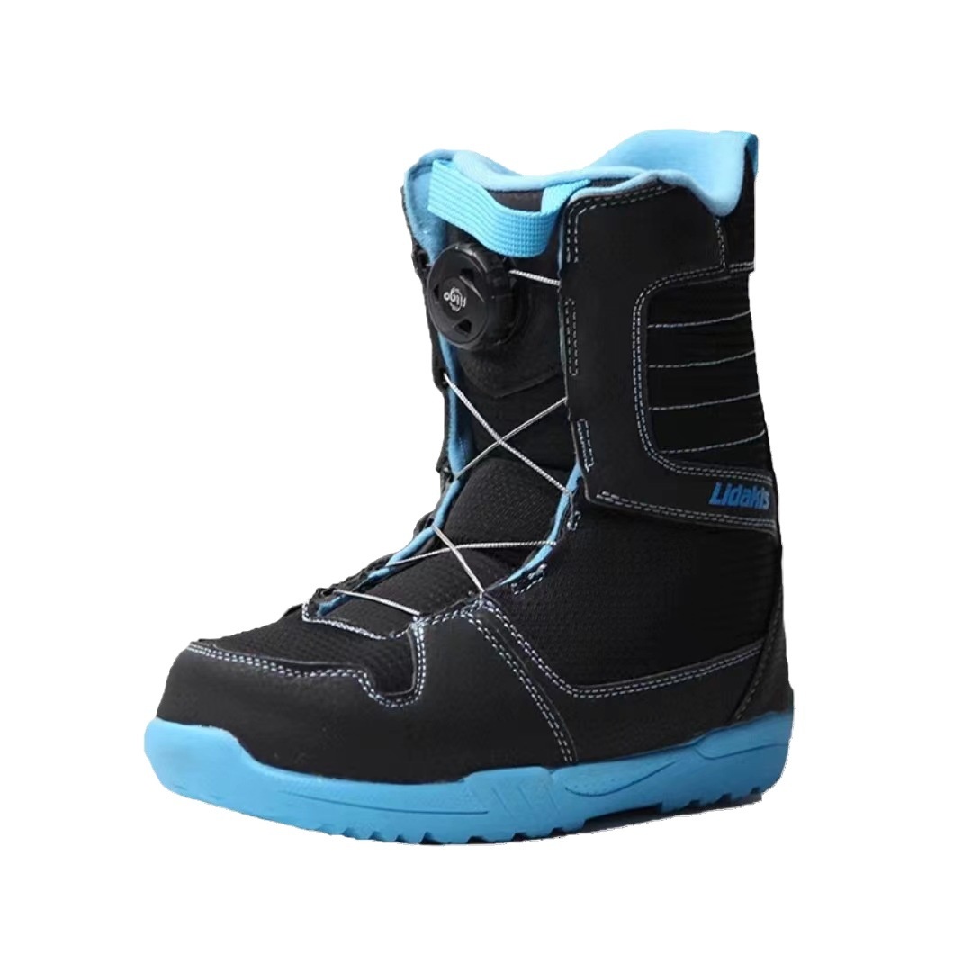 Zees Kinder-Skischuhe für Anfänger mit BOA-Stahlschnalle, schnell anzuziehen, bequem und warm_voghion.com