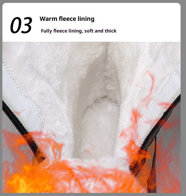 Zees Zees 2024 Winter Snow voor dames Hoge top Buitensporten Katoenen schoenen Skischoenen Grote maat 42 Grensoverschrijdend exclusief_voghion.com