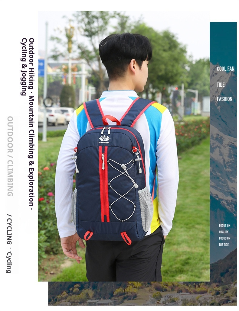 ActiveGo Bergsteiger-, Outdoor- und Radsport-Ultraleichter, multifunktionaler, faltbarer Freizeitrucksack mit großem Fassungsvermögen, ideal zum Wandern_voghion.com