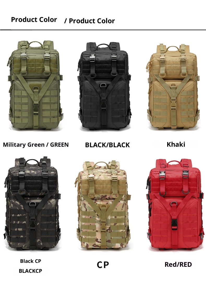 ActiveGo Camouflage Sports Outdoor Hiking Mountaineering Bag Camping Multifunctional Tactical Backpack Large Capacity_voghion.com