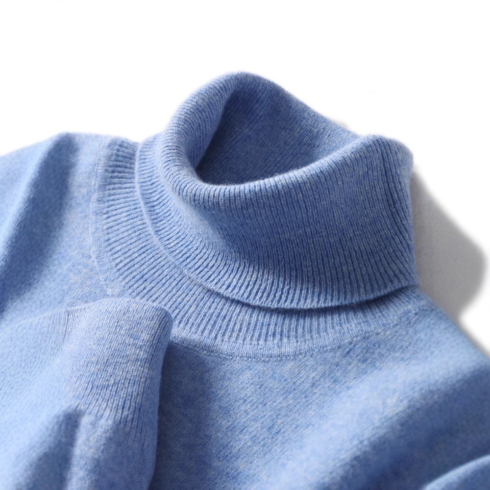 boy Boy Boy New Pure 100% Wool Men's Cashmere Spring Autumn Pullover Versatile Sweater Business Casual Inner Layer Base Shirt_voghion.com