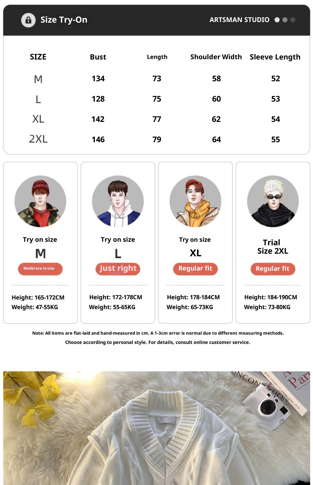 Pull Boy Boy blanc à col en V pour homme, en maille torsadée épaisse et 3D, style rétro tendance et décontracté._voghion.com