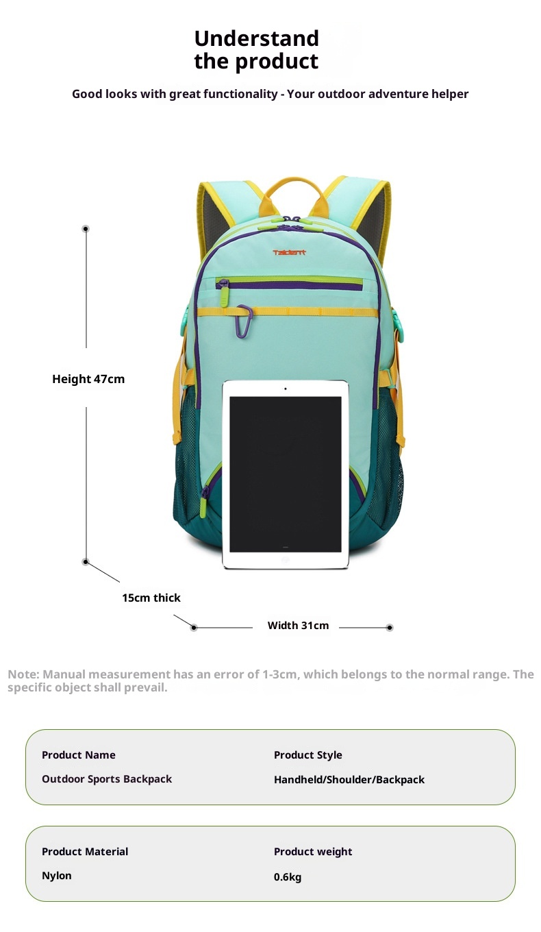 ActiveGo Outdoor Large Capacity Sports Mountaineering Unisex Cycling Hiking Lightweight Waterproof Badminton Backpack_voghion.com