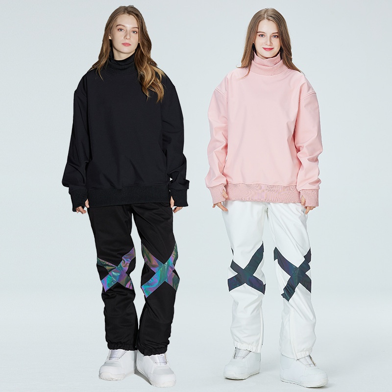 Ensemble sweat à capuche et pantalon de ski chauds pour homme et femme (réf. 001)_voghion.com