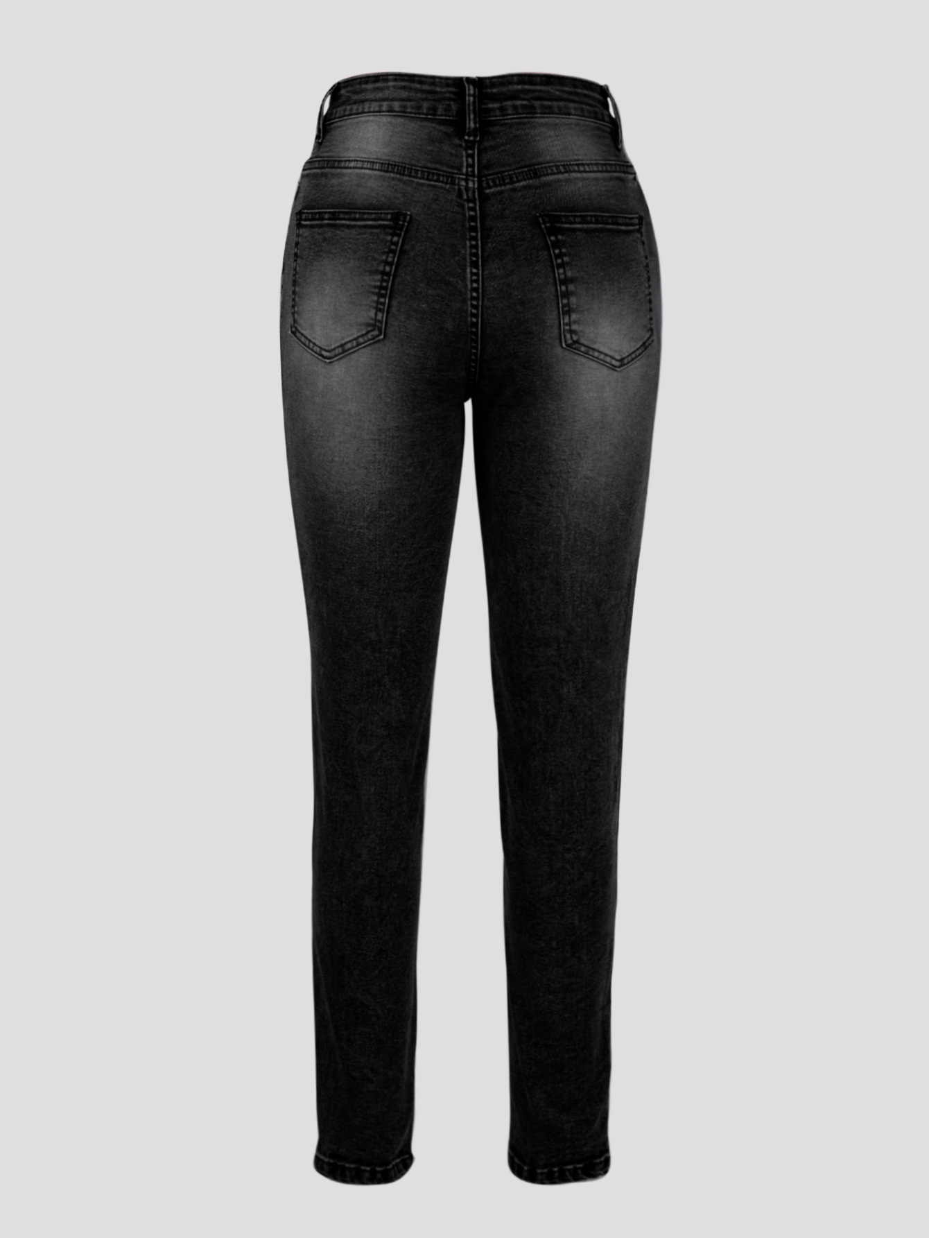 ChicShe Cross-border Stretch Ripped Pants Slim Fit Versatile Elegant Tight Hip-lifting Slimming Women's Jeans_voghion.com
