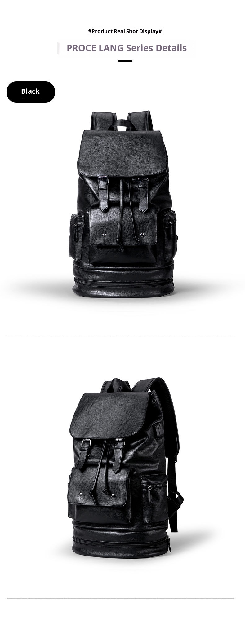 ActiveGo Trendy Business Travel Outdoor Camping Hiking Bag Large Capacity Korean Style Trekking Backpack For Men_voghion.com