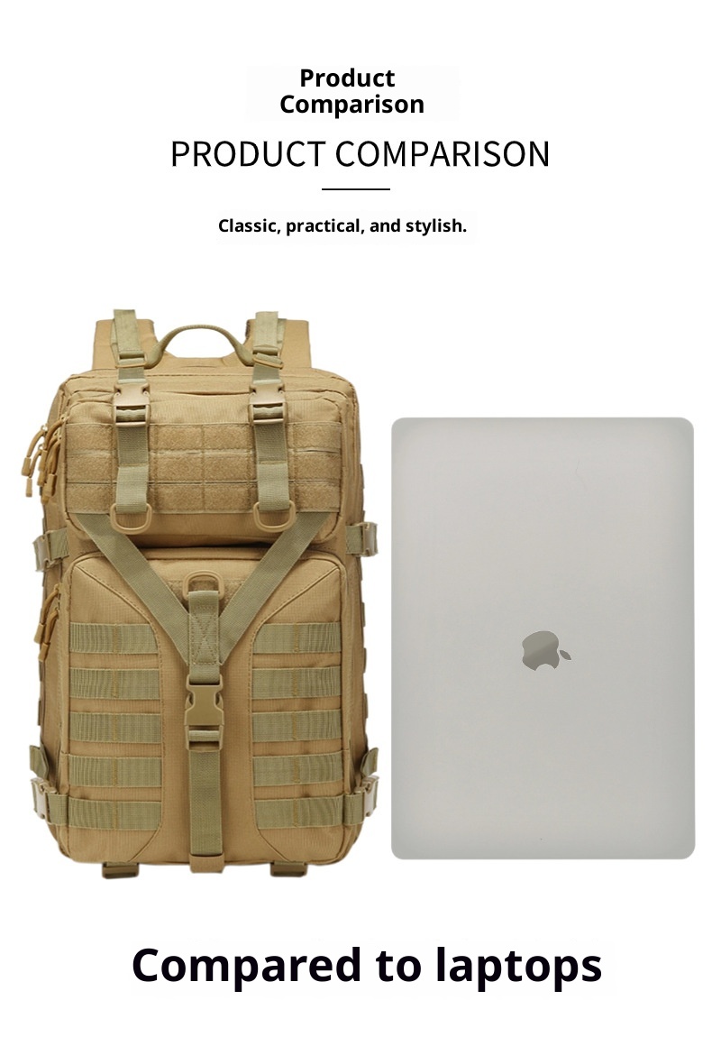 ActiveGo Camouflage Sports Outdoor Hiking Mountaineering Bag Camping Multifunctional Tactical Backpack Large Capacity_voghion.com