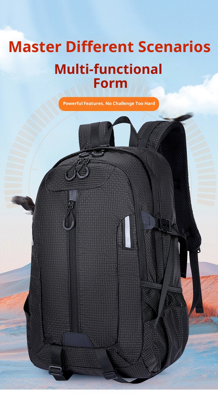 ActiveGo Cross-border New Multifunctional Backpack Large Capacity Hiking Long-distance Climbing Outdoor Sports Double Shoulder_voghion.com