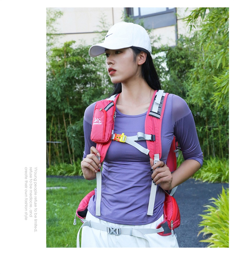 ActiveGo Outdoor Cycling Backpack Large Capacity Portable Water-Resistant Double Shoulder With Floating Frame Travel Hiking Bag_voghion.com