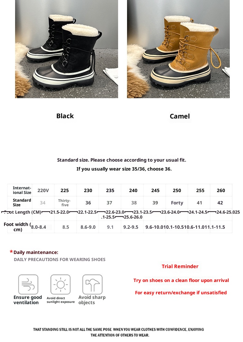 Chaussures de randonnée Zees Outdoor imperméables, antidérapantes, à lacets, pour femmes, collection hiver 2025, en cuir véritable, idéales pour la chasse au canard, résistantes au froid et chaudes._voghion.com