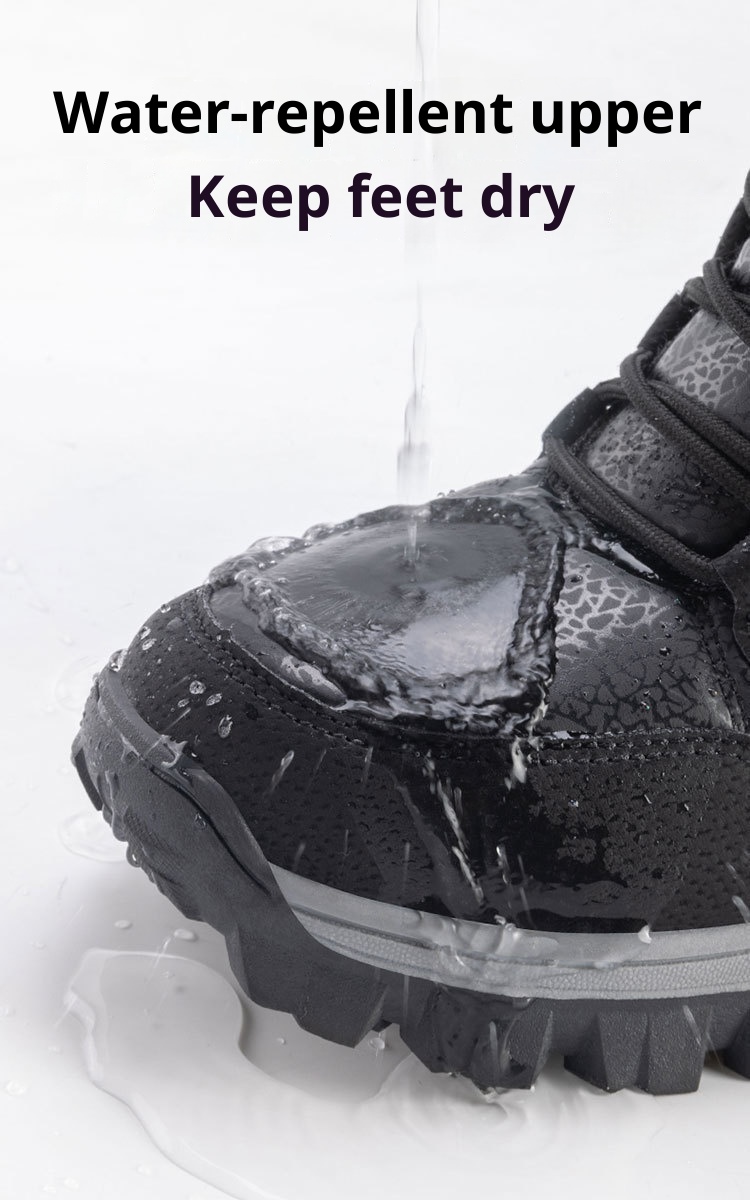 Botas de esqui Zees Winter Snow Outdoor Walking, forradas com lã, grossas e quentes, para casal, ideais para temperaturas extremamente baixas de até -40 graus no nordeste dos EUA._voghion.com