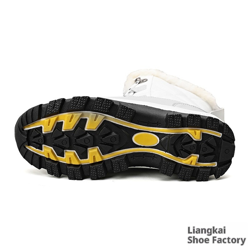Zees Nieuwe Winter Sneeuwlaarzen Dames Van Jinjiang Fabriek, Halfhoog, Warm, Fleecegevoerd, Verdikt, Outdoor Ski Katoenen Schoenen Voor_voghion.com