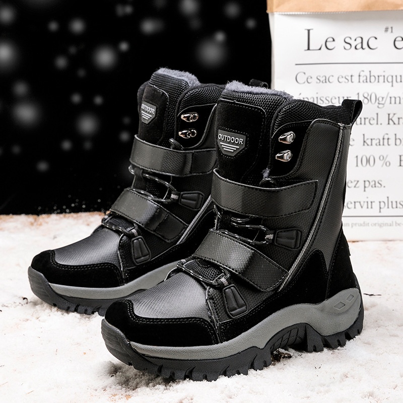 Zees Zees Noordoost Warme Sneeuw Outdoor Skischoenen Katoenen Schoenen Dames Winter Fleece Gevoerd Verdikt Mode Hoge Laarzen Waterdicht_voghion.com