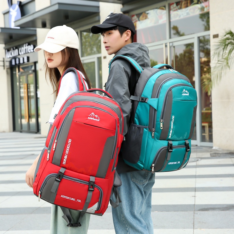 ActiveGo Cross-border Mountaineer Rucksack mit großem Fassungsvermögen (70 l) – Multifunktionaler Rucksack für Camping, Reisen und Wandern_voghion.com