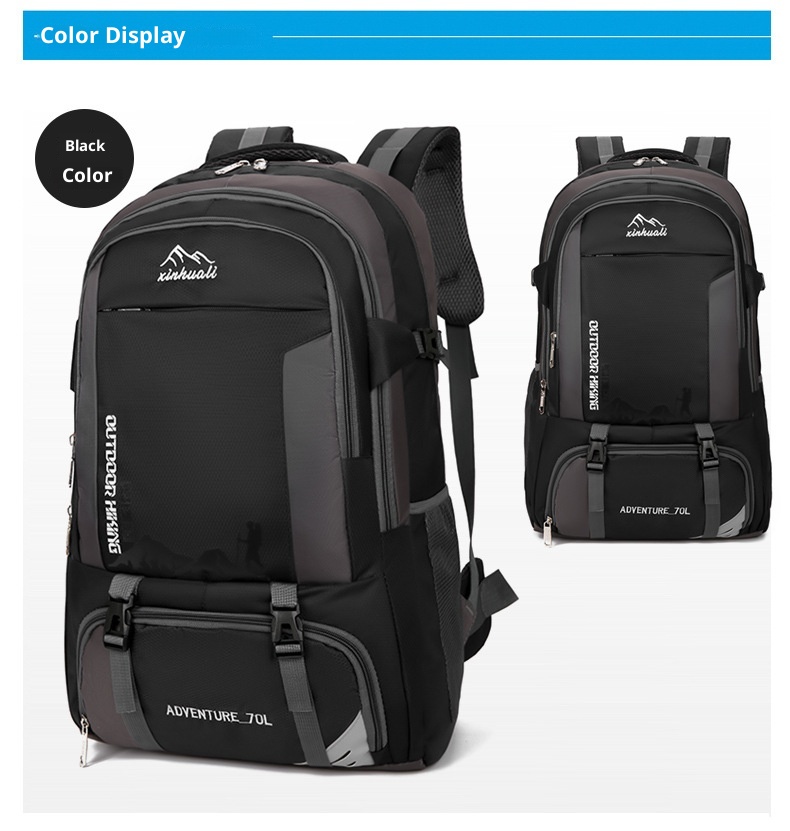 ActiveGo Cross-border Mountaineer Rucksack mit großem Fassungsvermögen (70 l) – Multifunktionaler Rucksack für Camping, Reisen und Wandern_voghion.com