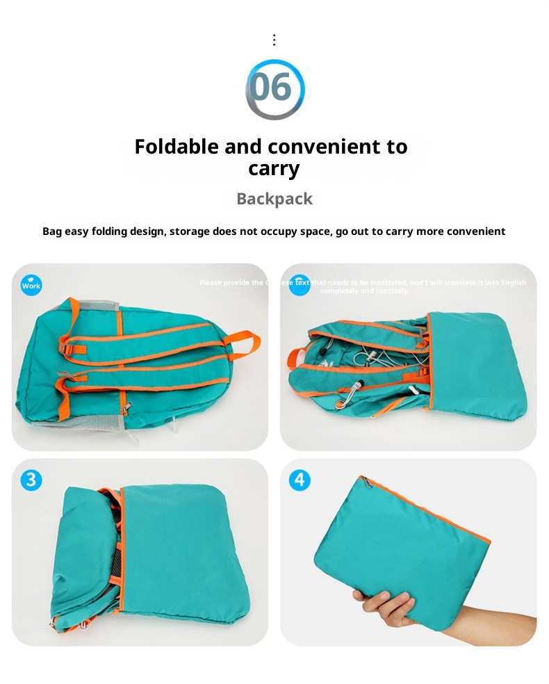 ActiveGo Bergsteiger-, Outdoor- und Radsport-Ultraleichter, multifunktionaler, faltbarer Freizeitrucksack mit großem Fassungsvermögen, ideal zum Wandern_voghion.com