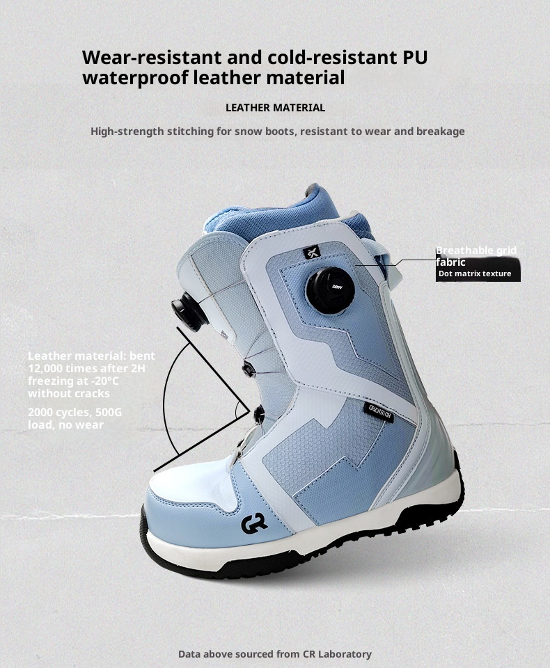 Zees CHANRICH Doppelschnallen-Snowboardschuhe Schnellverschluss für Damen und Herren, Allround-Snowboardschuhe zum Carven, Sliden, Flat-Flow-Snowboards und Freestyle-Ski_voghion.com