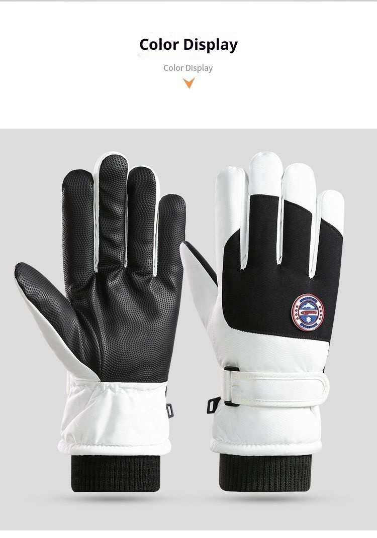 Boy Winterski für Damen und Herren, Touchscreen, warm, wasserdicht, kältebeständig, fleecegefüttert, dick gefüttert, winddicht, Outdoor_voghion.com