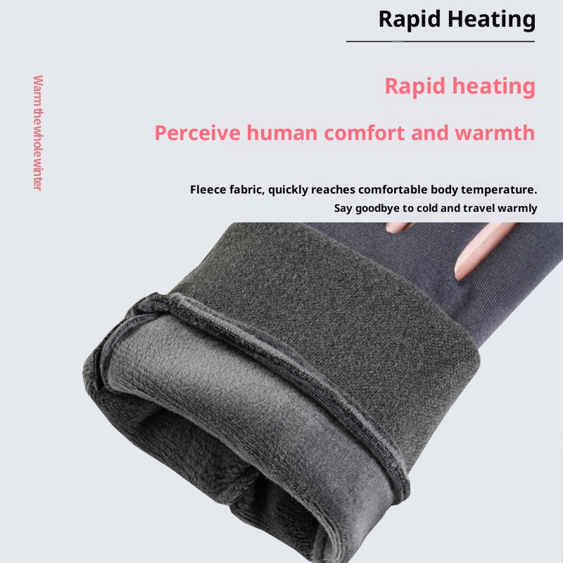 ragazzo Ragazzo Invernale Uomo e Donna, Foderato in Pile, Antivento, Resistente al Freddo, Touchscreen, Antiscivolo, Per Equitazione, Guida, Esterno_voghion.com