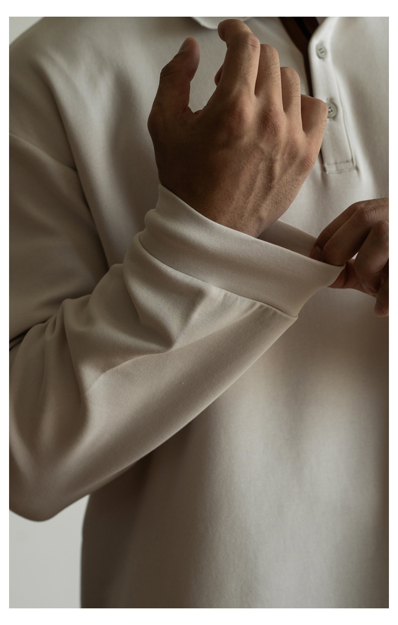 ragazzo Ragazzo Vecchio Stile Italiano in Cotone Tridimensionale con Strato d'Aria Leggero e Caldo Polo da Uomo Autunno e Inverno 2025_voghion.com