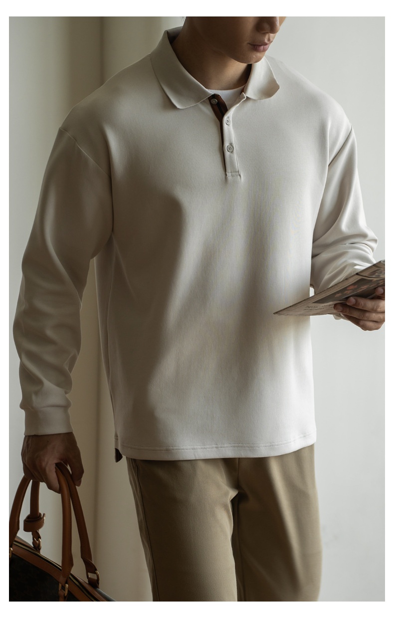 ragazzo Ragazzo Vecchio Stile Italiano in Cotone Tridimensionale con Strato d'Aria Leggero e Caldo Polo da Uomo Autunno e Inverno 2025_voghion.com