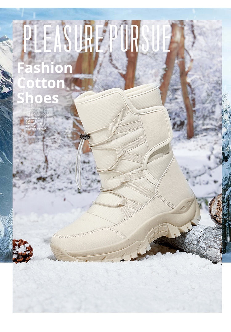 Zees Northeast Harbin Boots For Women Winter Waterproof Non-Slip Warm Fleece Lined Thickened Outdoor Hiking Snow Country_voghion.com