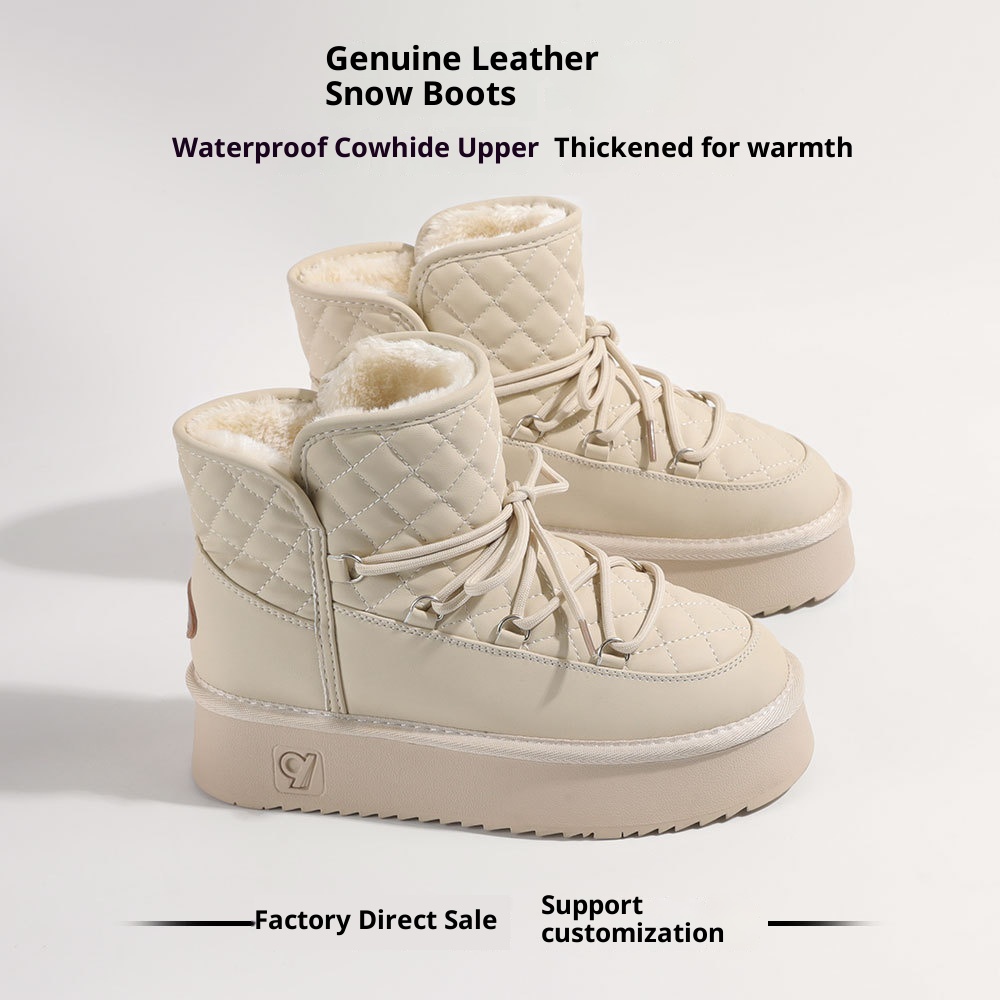 Zees Country Tour Special Same Style Height-Increasing Snow Space Walk Ski Boots Non-Slip Warm 5911_voghion.com