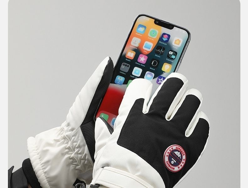 Damen-Winterhandschuhe 2024, neu, fleecegefüttert, dick, warm, kältebeständig, Touchscreen-kompatibel, winddicht, für Herren, E-Bike, Skifahren_voghion.com