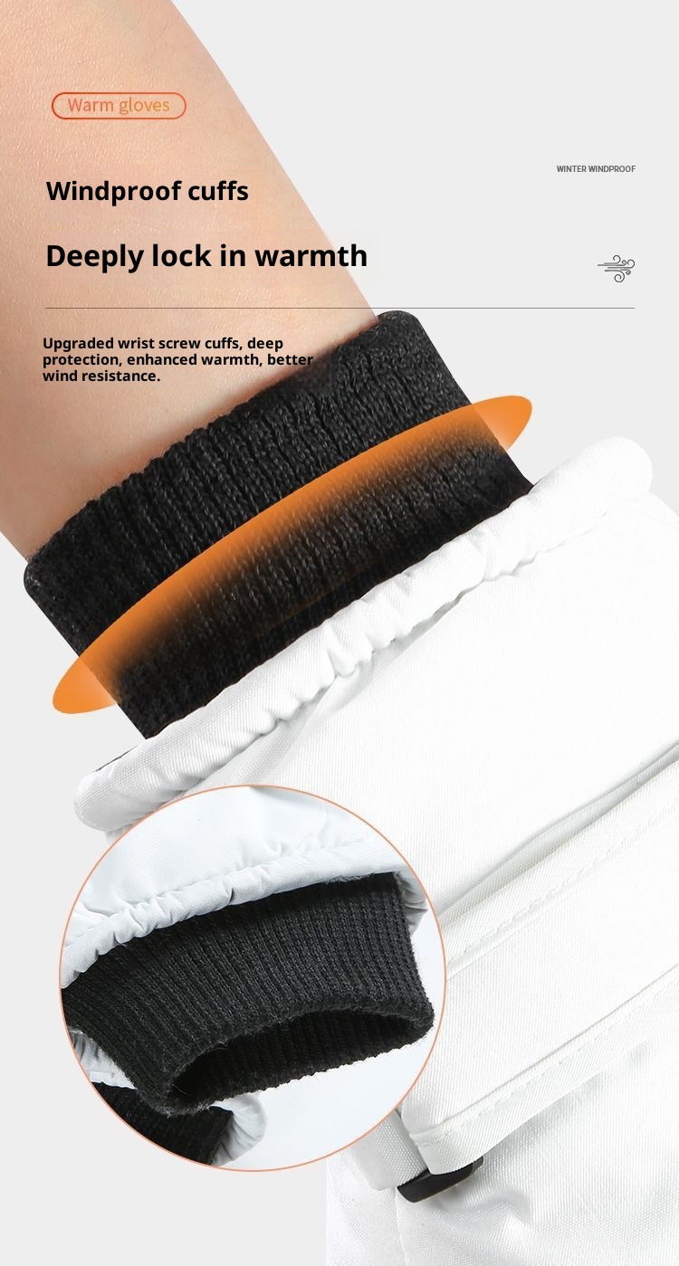 Boy Winterski für Damen und Herren, Touchscreen, warm, wasserdicht, kältebeständig, fleecegefüttert, dick gefüttert, winddicht, Outdoor_voghion.com