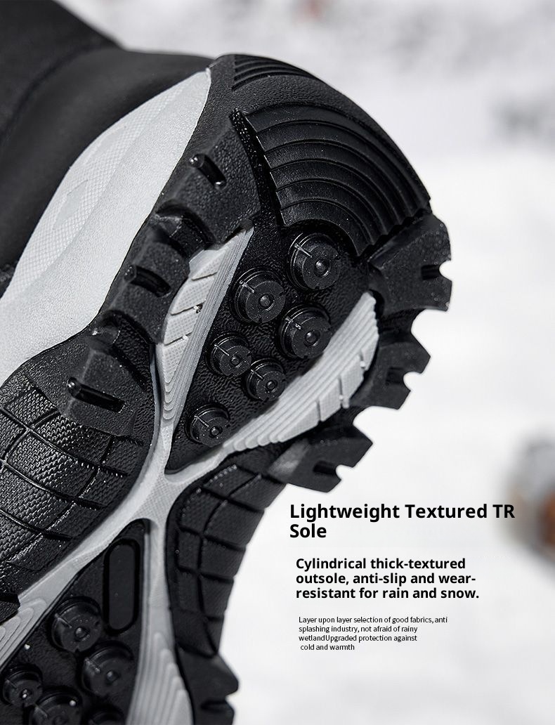 Zees Northeast Winter Boots For Women, Waterproof, Non-Slip, Warm, Fleece-Lined, Thickened, Outdoor Hiking, Snow Country_voghion.com