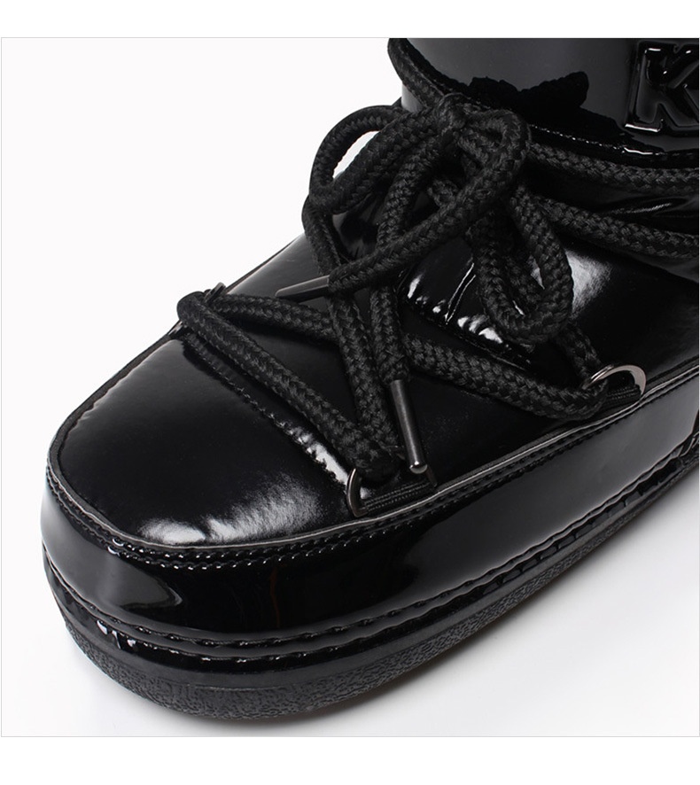 Zees Y032 Ciepłe śniegowe buty damskie 2025 Nowe zimowe damskie buty Moon z cienką podeszwą do połowy łydki, wodoodporne_voghion.com